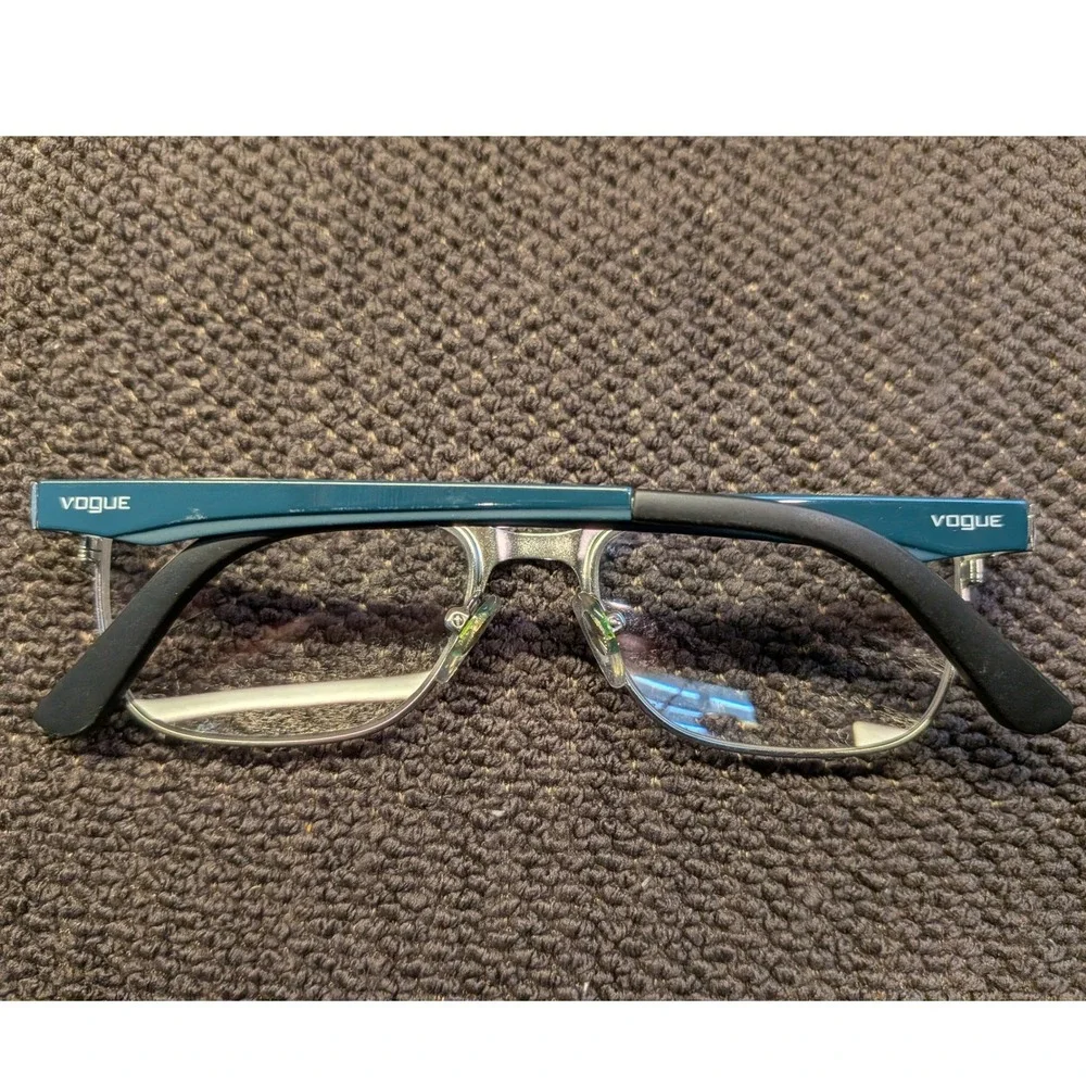 Vogue VO 3940 Teal Blue & Silver Cat Eye Eyeglass Frames - Non-Prescription
